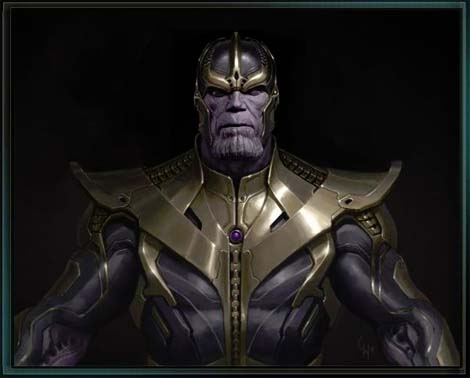Thanos from the Avengers film.