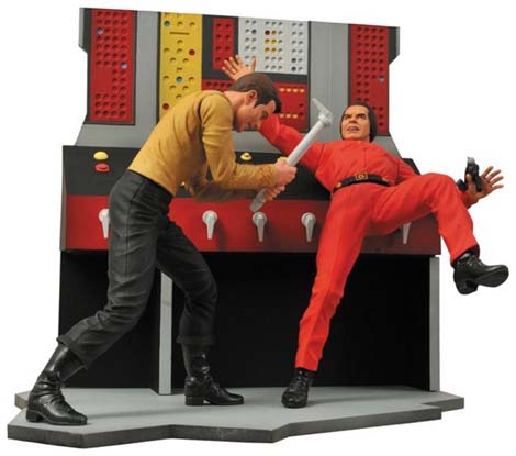 Kirk versus Khan figures.