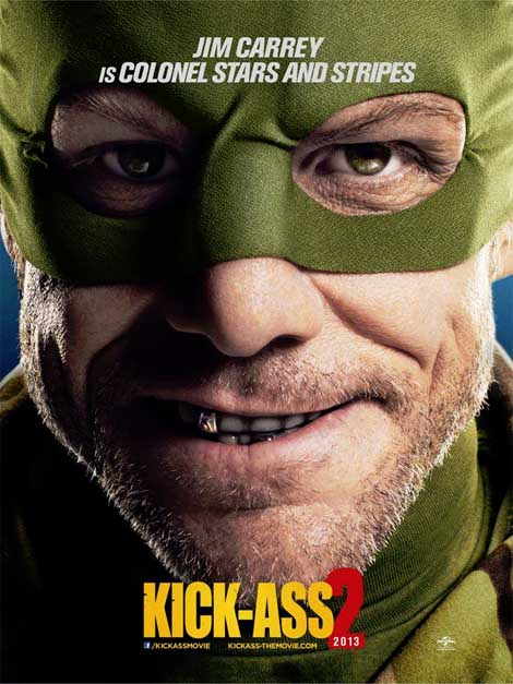 Kick-Ass 2... Carrey is mean and green.