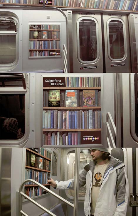 Trains full of books!