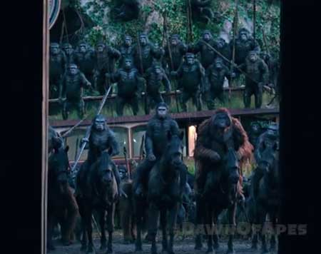 Dawn of the Planet of the Apes . . . new trailer, go ape.