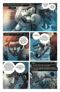 Brandon and Sam doing the nerd flirt.(Images courtesy of Dark Horse.)
