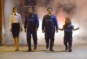 "Here we come...walking down the street...get the funniest looks from everyone we meet. Hey, hey we're the Video Game Busters so don't confuse us with the GHOSTBUSTERS!"