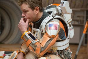 C'mon now...who says that partial orange is not the new black? Space ace Matt Damon, that's who!