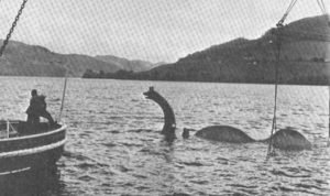 This is the one in Loch Ness before its buoyancy humps were removed.