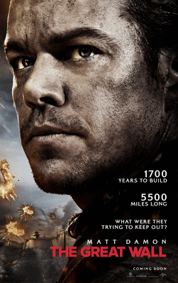 The Great Wall: new Matt Damon fantasy movie.