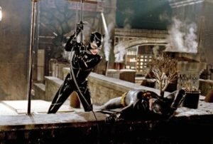 Batman Returns (1992) | Pers: Michelle Pfeiffer, Michael Keaton | Dir: Tim Burton | Ref: BAT052FN | Photo Credit: [ The Kobal Collection / Warner Bros/DC Comics ] | Editorial use only related to cinema, television and personalities. Not for cover use, advertising or fictional works without specific prior agreement