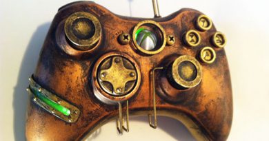 Xbox 360 steampunk game control.