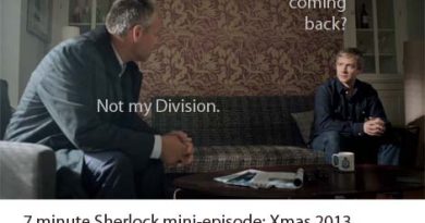 Sherlock mini-episode for Christmas 2013.