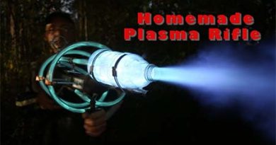 Homemade steampunk plasma gun.