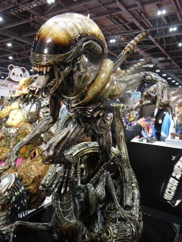 Alien eats.