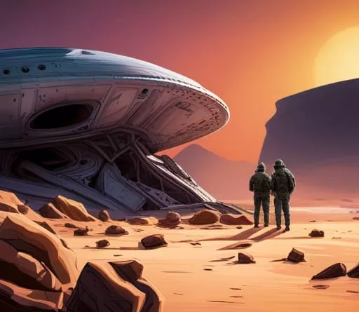 Crashed saucer UFO