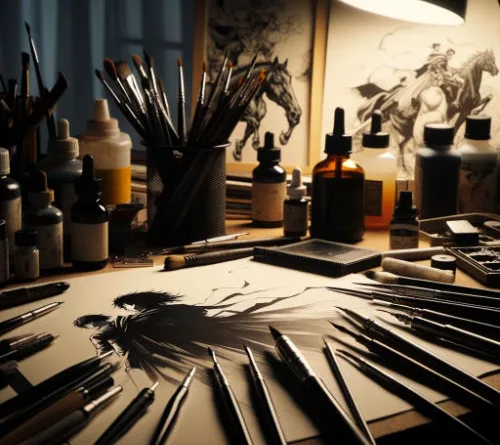 Inking Mastery: techniques to elevate your comic-book art from good to great (tutorial).