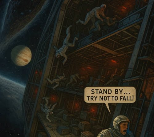 No Step Climb: a short story by GF Willmetts.