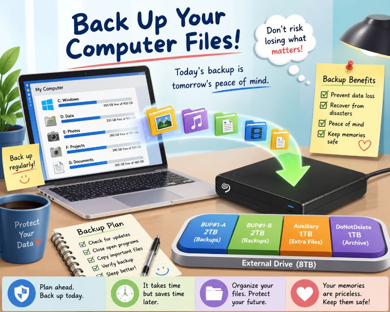 Back-Up Your Computer Files: a knowledge article by Geoff Willmetts.