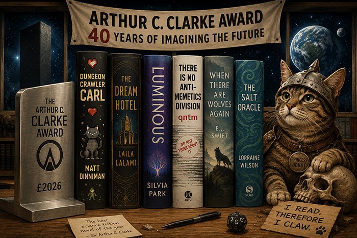 Carl Crawls into contention as Clarke Award turns 40 (award news).
